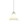 Access Lighting Sydney 1 Light Mini Pendant Brushed Steel / White