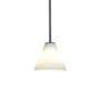 Access Lighting Janine 1 Light Mini Pendant Oil Rubbed Bronze / White