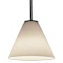 Access Lighting Martini 1 Light LED Pendant - 7" Wide with White Glass Shade Oil Rubbed Bronze