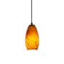 Access Lighting Merlot 1 Light LED Pendant - 4" Wide with Red Sky Glass Shade Oil Rubbed Bronze