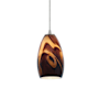 Access Lighting Sydney 1 Light Mini Pendant Brushed Steel / Inca