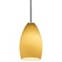Access Lighting Janine 1 Light Mini Pendant Brushed Steel / Maya