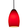 Access Lighting Janine 1 Light Mini Pendant Oil Rubbed Bronze / Red