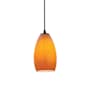 Access Lighting Champagne 1 Light LED Pendant - 5" Wide with Maya Glass Shade Oil Rubbed Bronze