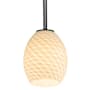 Access Lighting Brandy FireBird 6" Wide Mini Pendant - Rod Hung Oil Rubbed Bronze / White Frosted