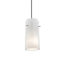 Access Lighting Glass n Glass Cylinder 1 Light LED Pendant - 5" Wide with Clear and Opal Glass Shade Oil Rubbed Bronze