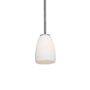 Access Lighting Sherry 1 Light LED Pendant - 5" Wide with Opal Shade Brushed Steel