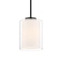 Access Lighting Seville 7" Wide Mini Pendant Matte Black