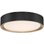 Access Lighting Malaga 16" Wide LED Flush Mount Ceiling Fixture Matte Black / White