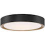 Access Lighting Malaga 24" Wide LED Flush Mount Ceiling Fixture Matte Black / White