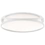 Access Lighting Lucia 22" Wide LED Flush Mount Drum Ceiling Fixture White