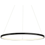 Access Lighting Anello 24" Wide LED Ring Chandelier Matte Black