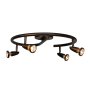 Access Lighting Mirage 4 Light 18" Wide LED Fixed Rail Ceiling Fixture Bronze