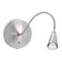Access Lighting 5" High Integrated 4700K LED Hardwired or Plug-In Gooseneck Wall Sconce Brushed Steel