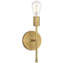 Access Lighting Iconic II 11" Tall LED Wall Sconce Antique Brushed Brass