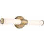 Access Lighting Retreat 18" Wide LED Bath Bar Antique Brushed Brass / Opal
