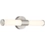 Access Lighting Retreat 18" Wide LED Bath Bar Brushed Steel / Opal