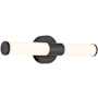 Access Lighting Retreat 18" Wide LED Bath Bar Matte Black / Opal