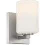 Access Lighting Sienna 7" Tall Bathroom Sconce Brushed Steel