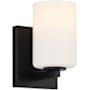 Access Lighting Sienna 7" Tall LED Bathroom Sconce Matte Black