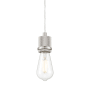 Access Lighting Port Nine Bare 3" Wide LED Mini Pendant Brushed Steel