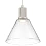 Access Lighting Port Nine 8" Wide LED Mini Pendant Brushed Steel
