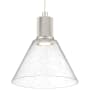 Access Lighting Port Nine 8" Wide LED Mini Pendant Brushed Steel