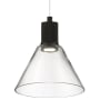Access Lighting Port Nine 8" Wide LED Mini Pendant Matte Black
