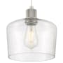 Access Lighting Port Nine 9" Wide LED Mini Pendant Brushed Steel