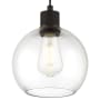 Access Lighting Port Nine 8" Wide LED Mini Pendant with Globe Shade Matte Black