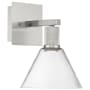 Access Lighting Port Nine 12" Tall LED Wall Sconce Brushed Steel
