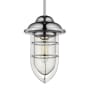 Acclaim Lighting Dylan Single Light 8" Wide Mini Pendant / Semi-Flush Ceiling Fixture Chrome
