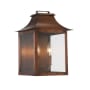 Acclaim Lighting Manchester 2 Light Outdoor Wall Sconce with Clear Glass Copper Patina