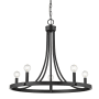 Acclaim Lighting Sawyer 5 Light 25" Wide Chandelier Matte Black