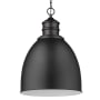 Acclaim Lighting Colby Single Light 17" Wide Pendant with Metal Shade Matte Black