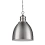 Acclaim Lighting Colby Single Light 17" Wide Pendant with Metal Shade Satin Nickel