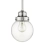 Acclaim Lighting Portsmith Single Light 6" Wide Mini Pendant Polished Nickel