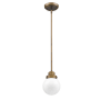 Acclaim Lighting Portsmith Single Light 6" Wide Mini Pendant Raw Brass