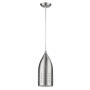 Acclaim Lighting Prism Single Light 4" Wide Pendant with Metal Shade Satin Nickel
