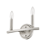 Acclaim Lighting Sawyer 2 Light 12" Wide Vanity Light Satin Nickel