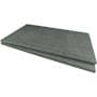 Ackland Modan 13 in. x 24 in. x 0.79 in. Matte Porcelain Concrete Look Pool Coping - Sold by Pallet (277.25 SF/Pallet) Coal