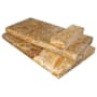Ackland Marzana 12 in. x 24 in. x 2 in. Honed Unfilled Travertine Pool Coping - Sold by Pallet (80 SF/Pallet) Aurelia