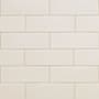 Ackland 4" x 12" Ceramic Solid Wall Tile - Glossy Visual - Sold by Carton (5 SF/Carton) Colonial Ivory