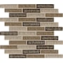 Ackland 12" x 12" Glass Brick Wall Mosaic Tile - Glossy and Textured Visual - Sold by Carton (10 SF/Carton) Adela Roast