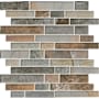 Ackland 12" x 13" Glass Linear Mosaic Tile - Glossy Visual - Sold by Carton (10.4 SF/Carton) Desert Strata