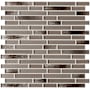Ackland 12" x 12" Glass and Marble and Metal and Porcelain and Stone Linear Wall Mosaic Tile - Glossy and Tumbled Visual - Sold by Carton (14.7 SF/Carton) Kavik