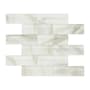 Ackland 12" x 12" Glass Brick Wall Mosaic Tile - Glossy Visual - Sold by Carton (9.6 SF/Carton) Linen Glow