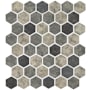 Ackland Montessa - 12" x 13" Glass Geometric Wall Mosaic Tile - Glossy and Matte and Semi-Gloss Visual - Sold by Carton (14.7 SF/Carton) Metro Hera