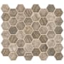 Ackland Montessa - 12" x 13" Glass Geometric Wall Mosaic Tile - Glossy and Matte and Semi-Gloss Visual - Sold by Carton (14.7 SF/Carton) Roman Timber