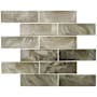 Ackland 12" x 12" Glass Brick Wall Mosaic Tile - Glossy Visual - Sold by Carton (14.4 SF/Carton) Zemara